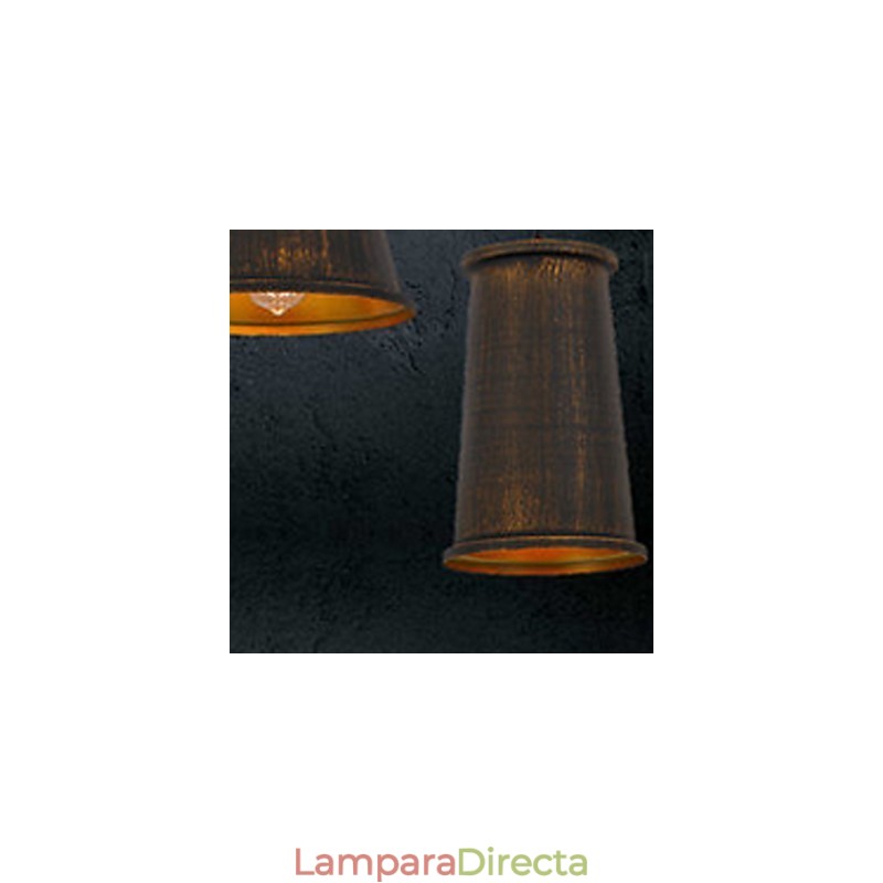 Lámpara colgante de metal moderna y contemporánea de 3 luces estilo mini