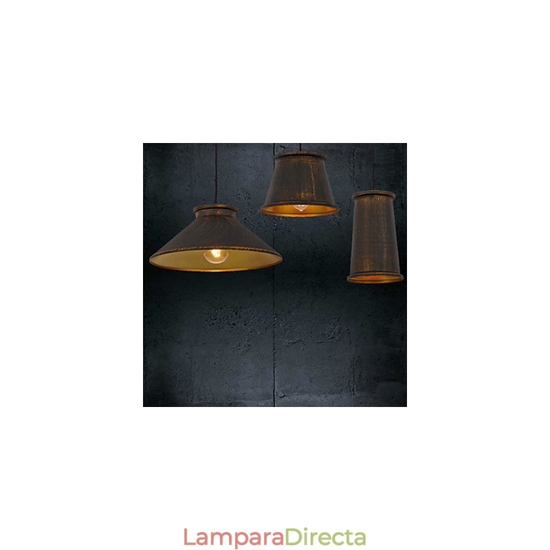 Lámpara colgante de metal moderna y contemporánea de 3 luces estilo mini