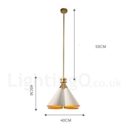 Lámpara colgante de aleación de aluminio de lujo, estilo rústico retro, de 4 luces, con pantalla de aleación de aluminio.