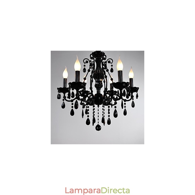 Lámpara de araña moderna, contemporánea, tradicional, clásica, campestre, globo, cristal, estilo mini, otros, de metal.