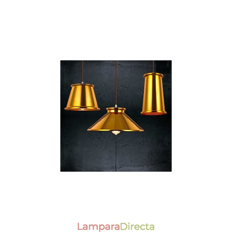 Lámpara colgante de metal de 3 luces, estilo mini, moderna y contemporánea