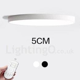 Lámpara de techo empotrada de estilo nórdico contemporáneo, ultrafina y regulable, con pantalla acrílica y control remoto. También se puede usar como luz de pared.