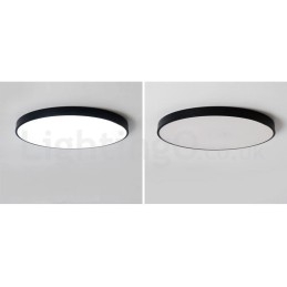 Lámpara de techo empotrada de estilo nórdico contemporáneo, ultrafina y regulable, con pantalla acrílica y control remoto. También se puede usar como luz de pared.