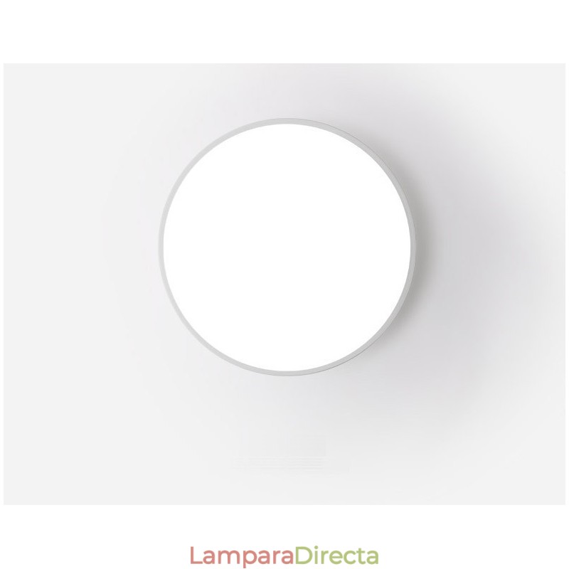 Lámpara de techo empotrada de estilo nórdico contemporáneo, ultrafina y regulable, con pantalla acrílica y control remoto. También se puede usar como luz de pared.