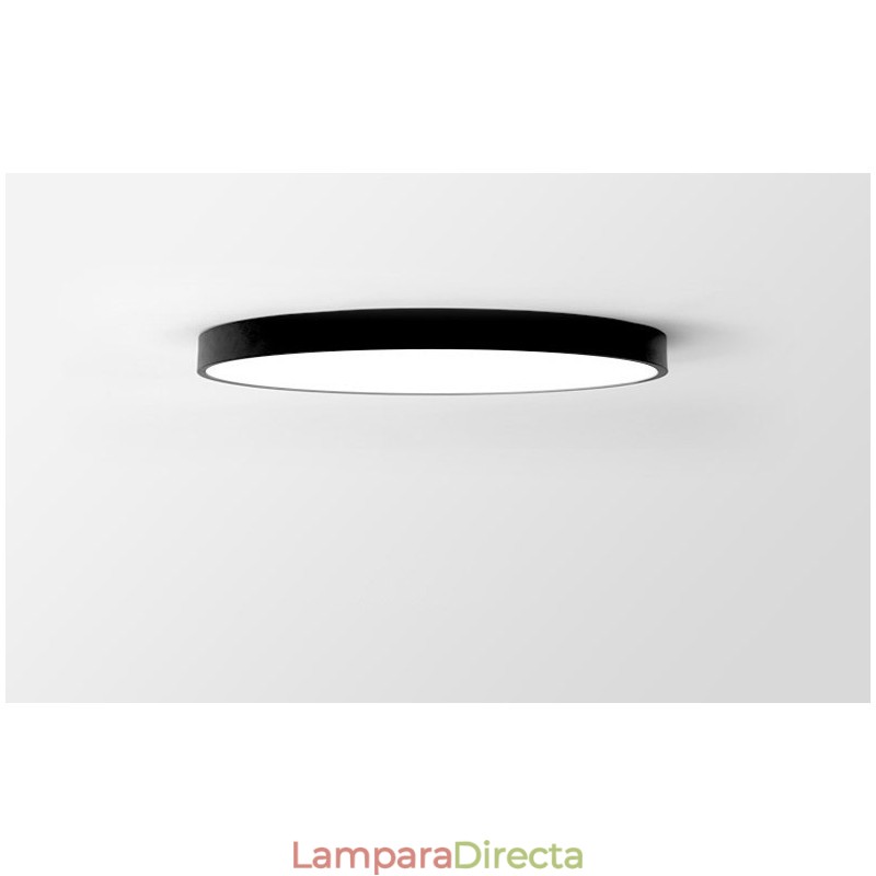 Lámpara de techo empotrada de estilo nórdico contemporáneo, ultrafina y regulable, con pantalla acrílica y control remoto. También se puede usar como luz de pared.