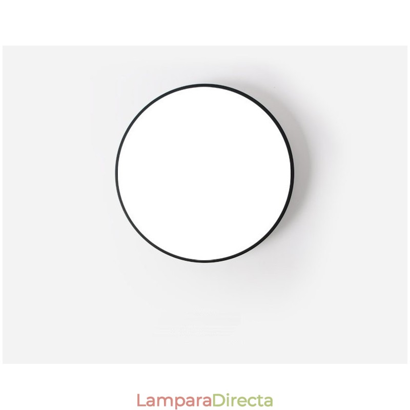 Lámpara de techo empotrada de estilo nórdico contemporáneo, ultrafina y regulable, con pantalla acrílica y control remoto. También se puede usar como luz de pared.