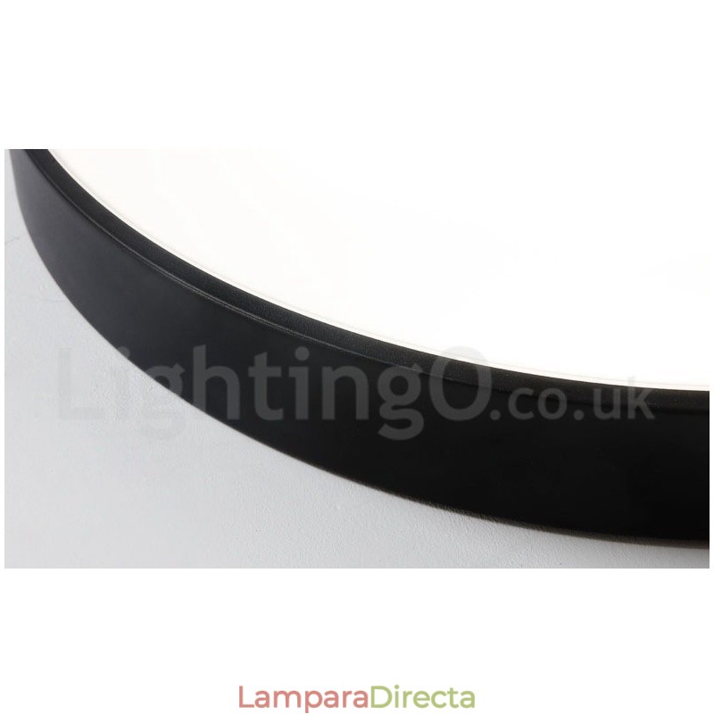 Lámpara de techo empotrada de estilo nórdico contemporáneo, ultrafina y regulable, con pantalla acrílica y control remoto. También se puede usar como luz de pared.