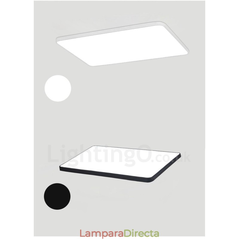 Lámparas de techo empotradas de estilo nórdico moderno y contemporáneo regulables con pantalla acrílica y control remoto.