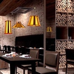 Lámpara colgante de metal de 3 luces, estilo mini, moderna y contemporánea