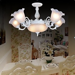 Lámparas empotradas blancas estilo retro clásico europeo