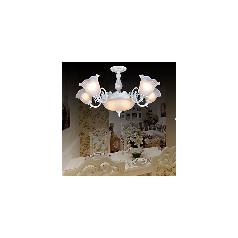 Lámparas empotradas blancas estilo retro clásico europeo