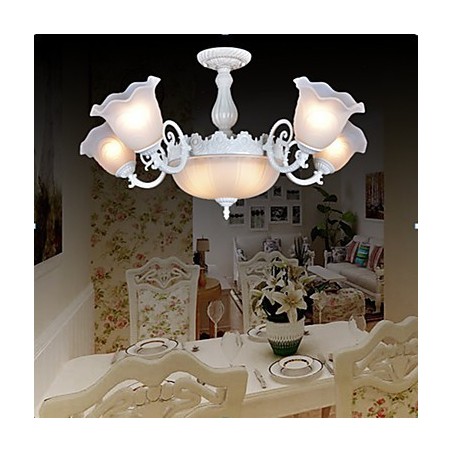 Lámparas empotradas blancas estilo retro clásico europeo