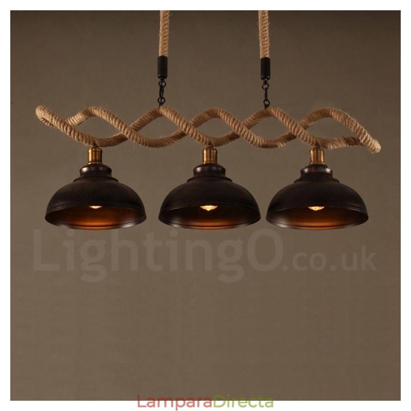 Lámpara de techo colgante de 3 luces