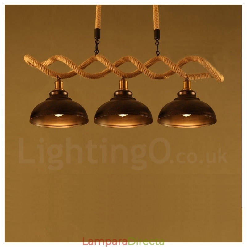 Lámpara de techo colgante de 3 luces