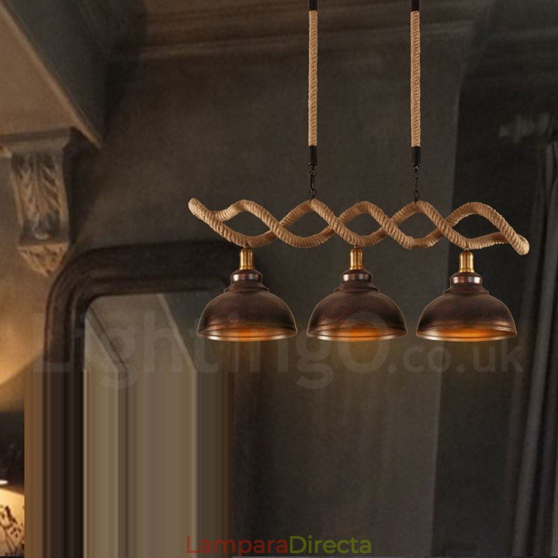 Lámpara de techo colgante de 3 luces