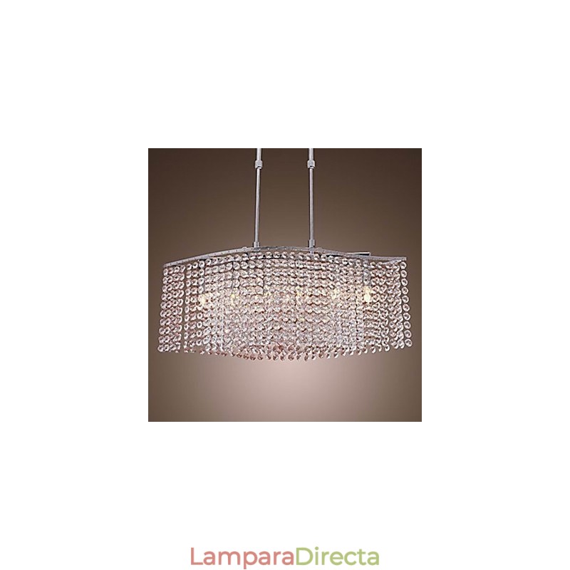 Lámpara de araña de cristal moderna y contemporánea.