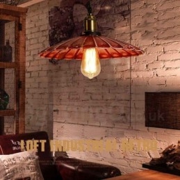 Lámpara colgante rústica estilo loft, estilo retro vintage, de 1 luz