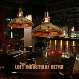 Lámpara colgante rústica estilo loft, estilo retro vintage, de 1 luz