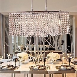 Lámpara de araña de cristal moderna y contemporánea.