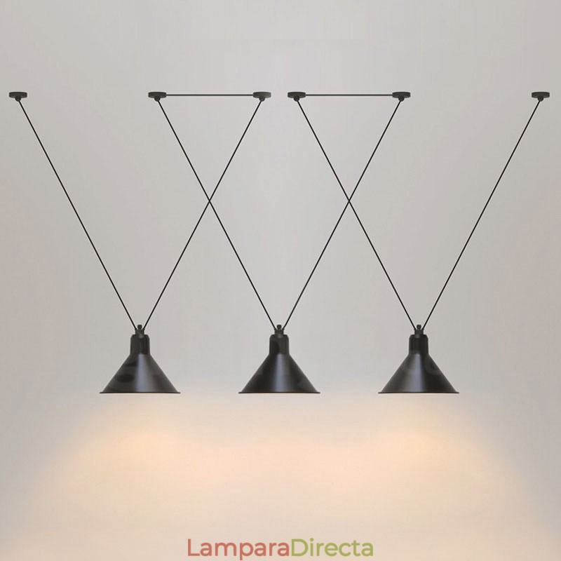 Lámpara de techo colgante moderna y contemporánea de 3 luces