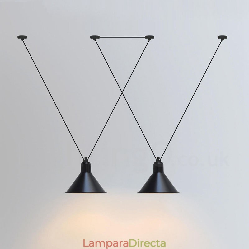 Lámpara de techo colgante moderna y contemporánea de 3 luces