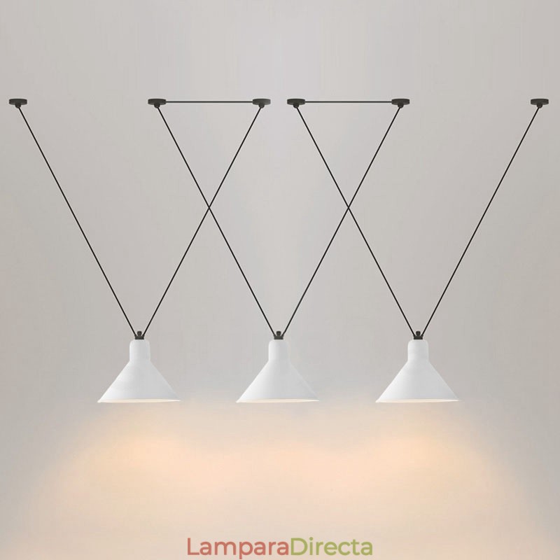 Lámpara de techo colgante moderna y contemporánea de 3 luces