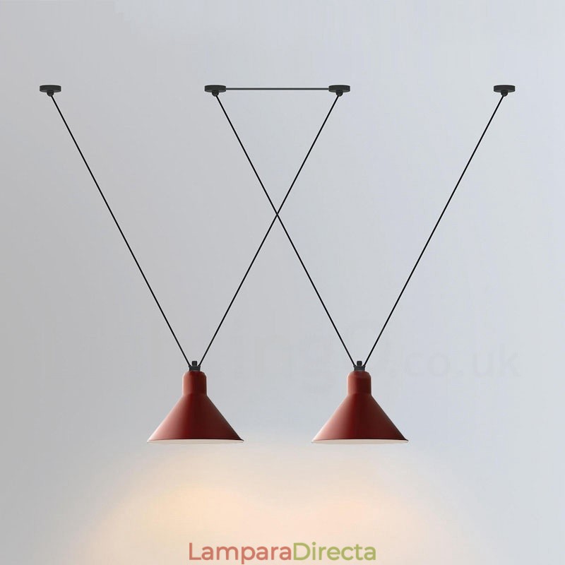 Lámpara de techo colgante moderna y contemporánea de 3 luces