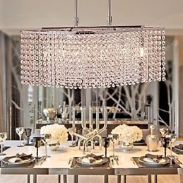Lámpara de araña de cristal moderna y contemporánea.