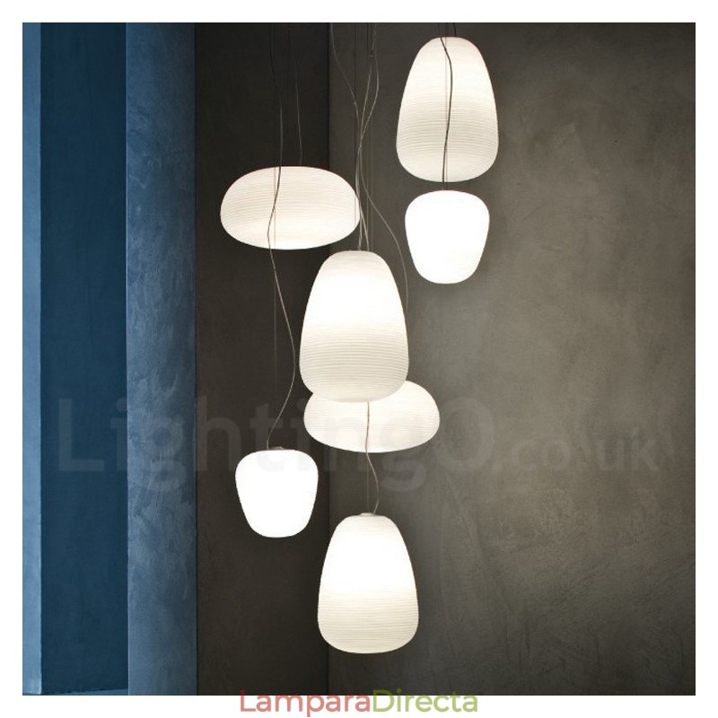 Lámpara colgante de techo moderna y contemporánea de 1 luz con pantalla de vidrio