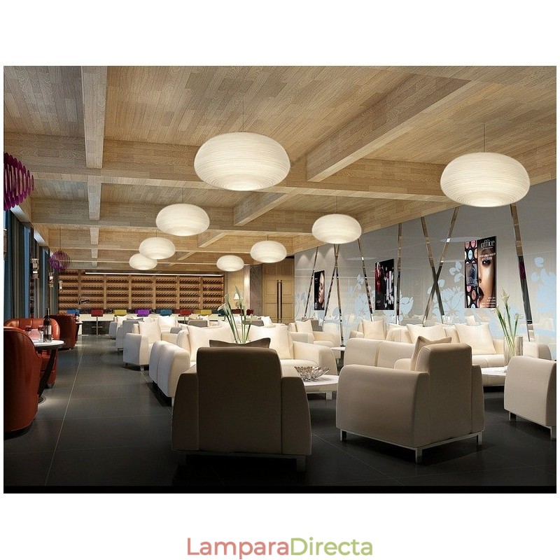 Lámpara colgante de techo moderna y contemporánea de 1 luz con pantalla de vidrio