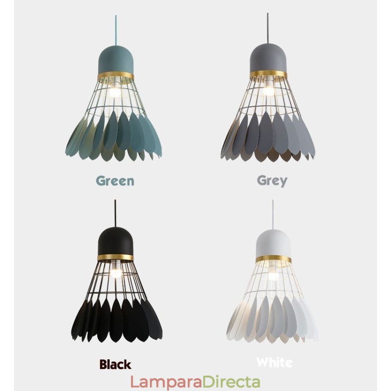 Lámpara de techo colgante moderna y contemporánea de 1 luz