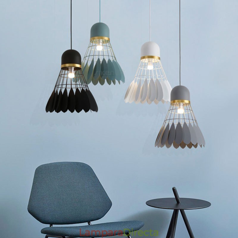 Lámpara de techo colgante moderna y contemporánea de 1 luz