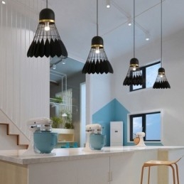 Lámpara de techo colgante moderna y contemporánea de 1 luz