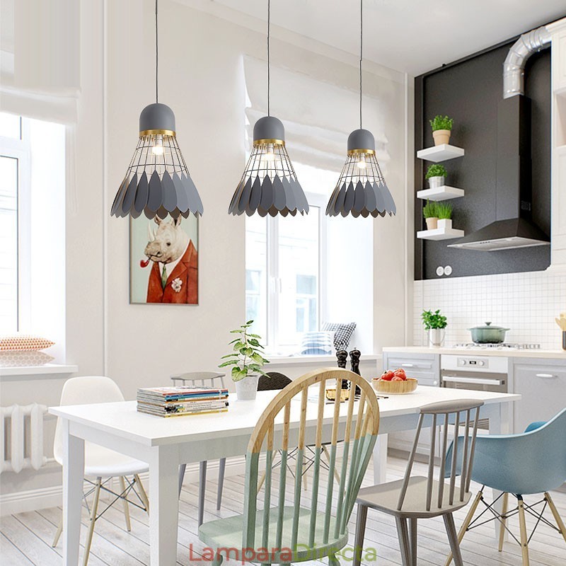Lámpara de techo colgante moderna y contemporánea de 1 luz