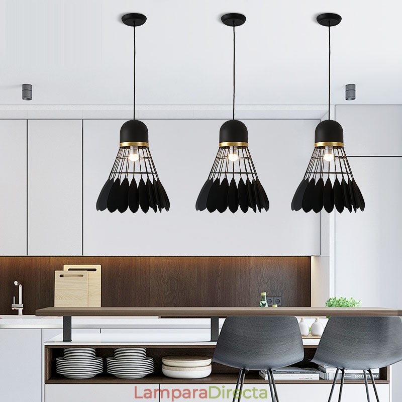 Lámpara de techo colgante moderna y contemporánea de 1 luz