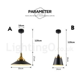 Lámpara de techo colgante moderna y contemporánea de 1 luz