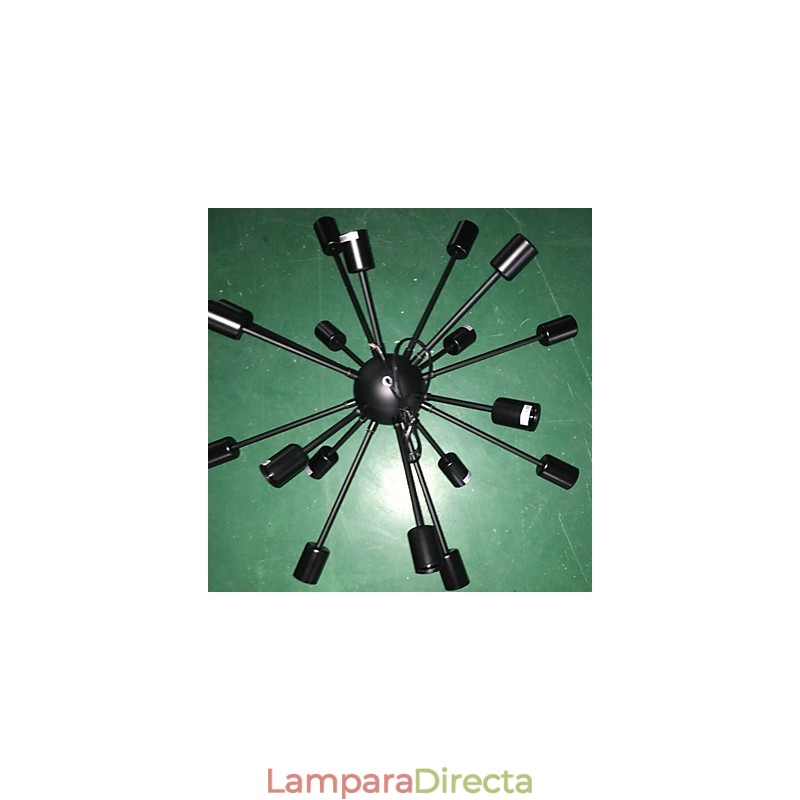 Lámpara de araña minimalista radial de 18 luces de estilo norteamericano