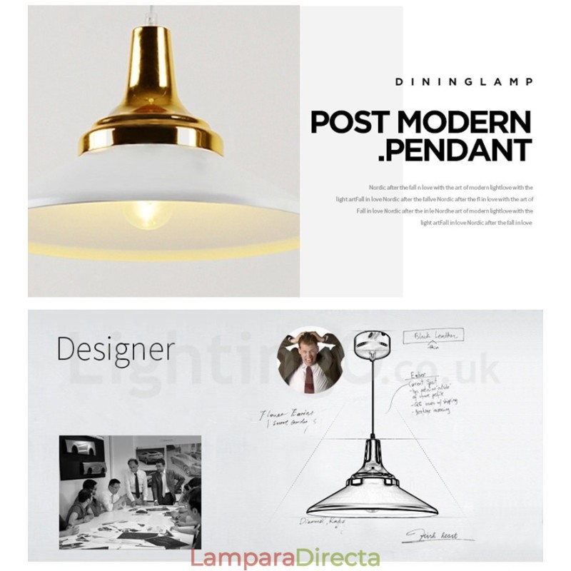 Lámpara de techo colgante moderna y contemporánea de 1 luz