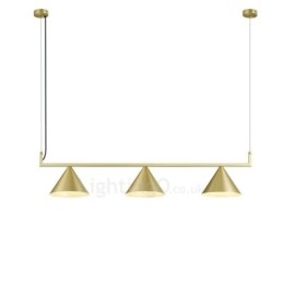 Lámpara de techo colgante moderna y contemporánea de 3 luces
