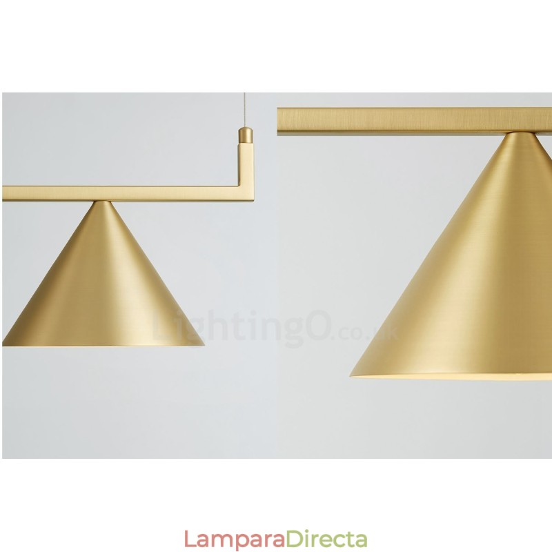 Lámpara de techo colgante moderna y contemporánea de 3 luces