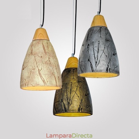 Lámpara de techo colgante moderna contemporánea de cemento de 1 luz Lámpara de techo colgante moderna contemporánea de cemento de 1 luz