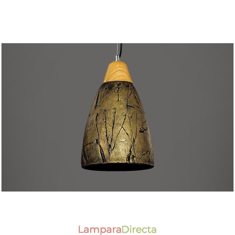 Lámpara de techo colgante moderna contemporánea de cemento de 1 luz