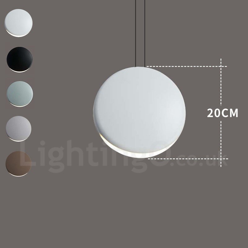 Lámpara de techo colgante moderna contemporánea de cemento de 1 luz