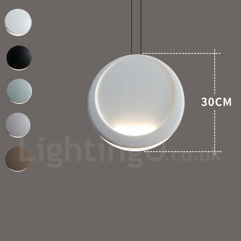 Lámpara de techo colgante moderna contemporánea de cemento de 1 luz