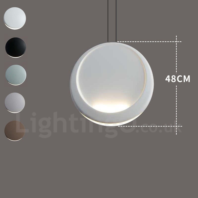 Lámpara de techo colgante moderna contemporánea de cemento de 1 luz
