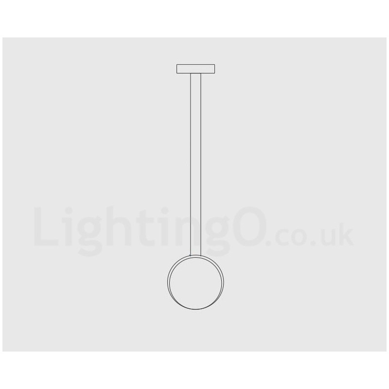 Lámpara de techo colgante moderna contemporánea de cemento de 1 luz