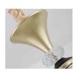Lámpara colgante de cristal moderna, contemporánea, retro, de lujo, con pantalla de cristal