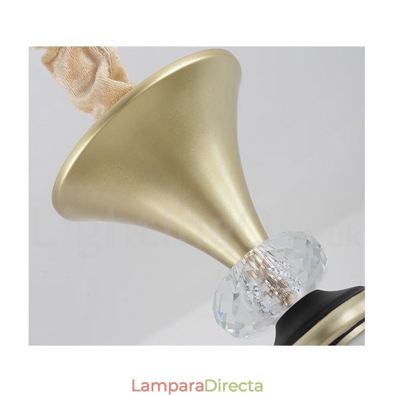 Lámpara colgante de cristal moderna, contemporánea, retro, de lujo, con pantalla de cristal