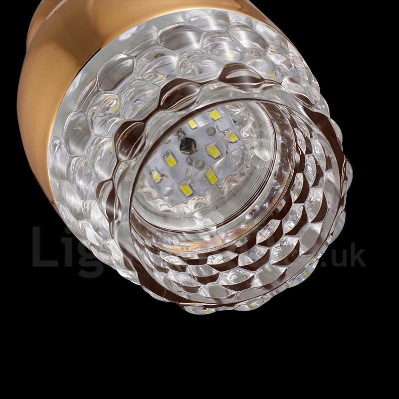 Lámpara colgante moderna contemporánea de aleación de aluminio de 1 luz con pantalla acrílica