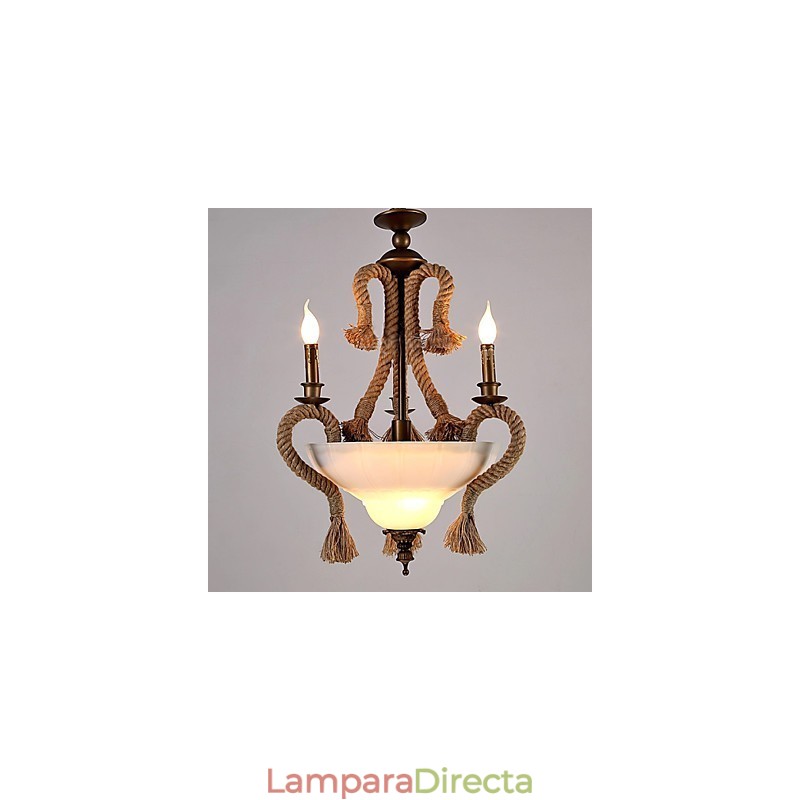 Lámpara de araña estilo mini moderna contemporánea de metal